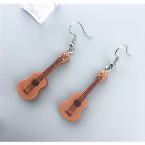 Personal Guitar Dangle Earrings Musical Instrument Earrings for Women Girls Music Lovers