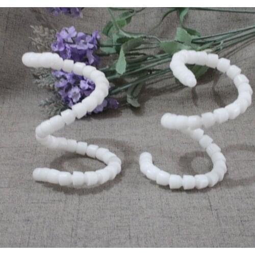 370mm/length 9.5mm diam skeleton toy joint white plastic toy joint for diy doll findings--14.5inch/pcs