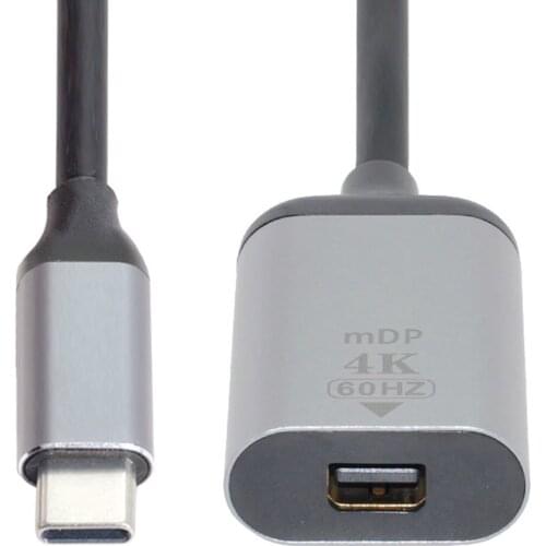 USB-C Type C to Mini DP Displayport Cable Adapter 4K 2K 60hz for Tablet & Phone & Laptop