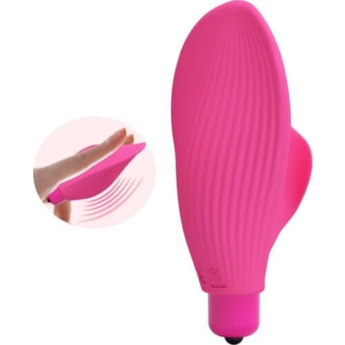 Finger Sleeve Vibrators 10 Function Clit Stimulator Shell Shape Sex Toys for Woman Clitoris Stimulator Vagina Massage Finger Cap