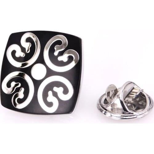 High end mens Brooch new badge Brooch Pin Pin Black Retro Pattern Brooch mens Wedding Shirt jewelry accessories pin gift