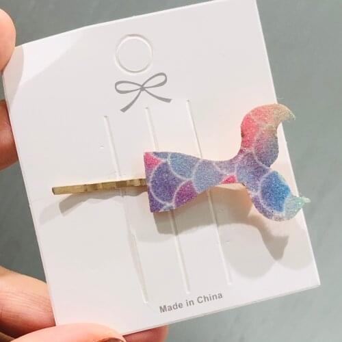 1Pcs Shining Rainbow Unicorn Mermaid Hairpins For Girls Headwear Sweet Hair Clips Barrettes Women Fashion Hair Accessories Gift