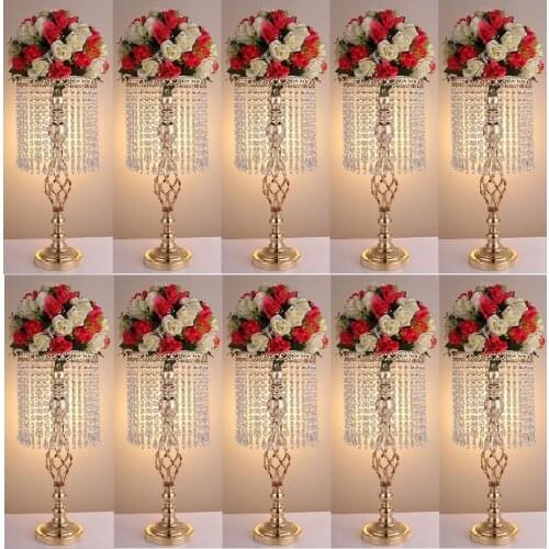 Golden Wedding/ Table Centerpiece 58 CM Tall 25 CM Diameter, Wedding/ Hotel/ Home Decor road leads