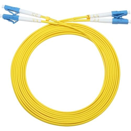 10pcs LC/UPC-LC/UPC Single mode dual core fiber optic patch cord simplex Jumper Cable SM Duplex 2 cores Optic 1m 2m 3m 5m 10m
