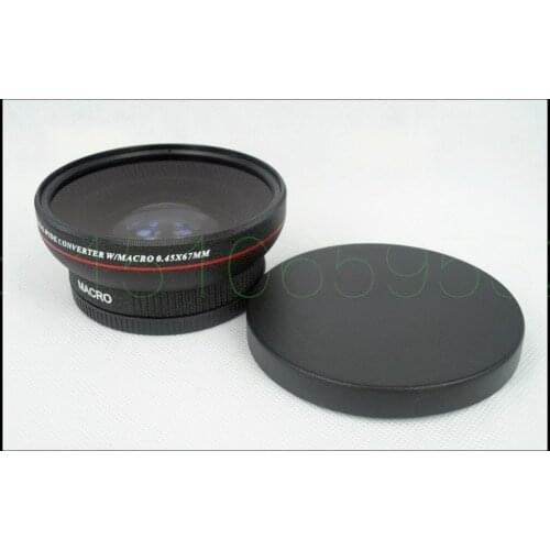 67mm 0.45x WIDE Angle + Macro Conversion LENS 67 0.45 Black