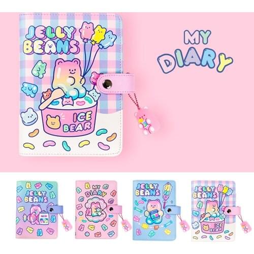 A6 Binder Notebook 6 Rings Jounal Spiral Diary Cute Notepad Buckle Agenda Planner Office School Note Book Girls Sketchbook Daily