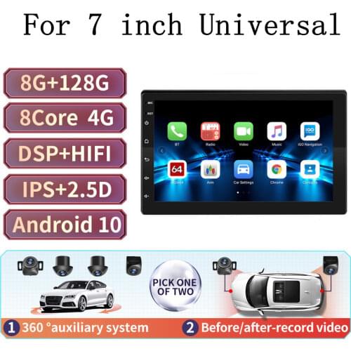 Universal Android 8.1 Radio player Car radio Navigation gps Multimedia Stereo Player for 2din 7''Toyota Nissan Lada android CAM