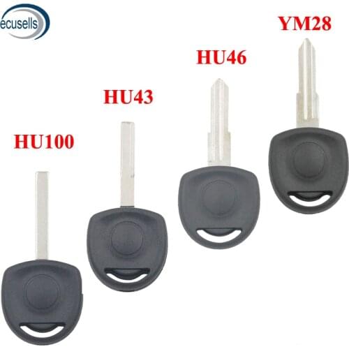 Transponder Car Key Shell Case Fob for Opel HU43 HU100 YM82 HU46 Uncut blade