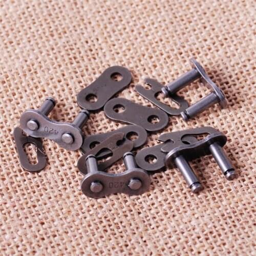 CITALL 4Sets 420 Chain Master Link Kit Connector Fit for 50cc 70cc 90cc 110cc 125cc Pit bike Dirt bike ATV Motorbike Bicycle