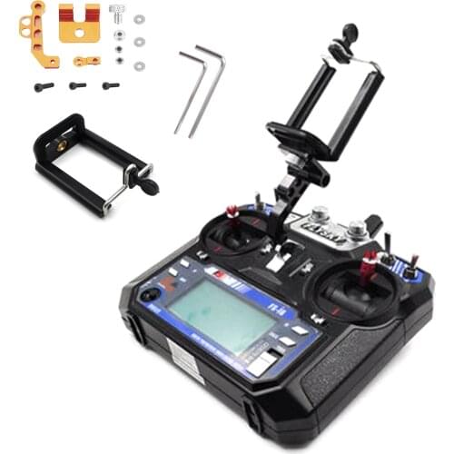 Phone Holder Clip Bracket Mount Support for FlySky FS-i6 i6S Remote Controller 2.4G RC Transmitter Drone RC Multicopter Parts