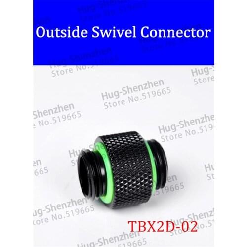 Barrow G1/4" Double Outside Swivel Connection Connector Rotation TB2D-02 1pcs