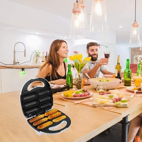 Electric Hot Dog Non-Stick Coating Waffles Maker Crispy Corn French Muffin Sausage Baking Machine For Breakfast Sonifer