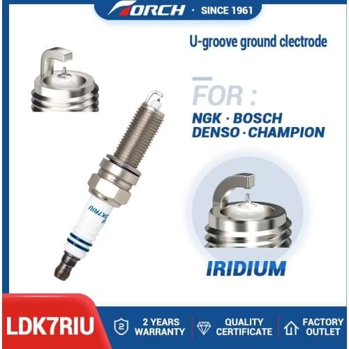 TORCH LDK7RIU Iridium Spark Plug Bujia Automotive Spark Plugs for BWM for CHERY for HYUNDAI for KIA for HONDA