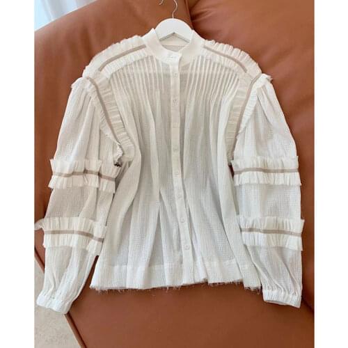 Gi xi shuer Loose Blouses