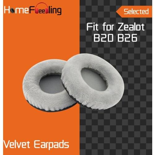 Homefeeling Earpads for Zealot B20 B26 Headphones Earpad Cushions Covers Velvet Ear Pad Replacement