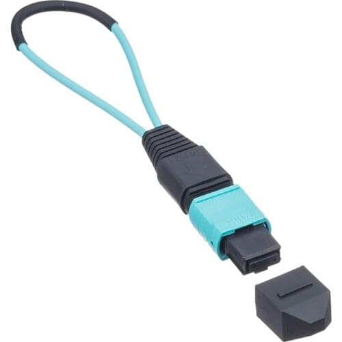 MPO/MTP Fiber Optic Loopback Multi-Mode Optical Fiber MPO8 Core 12 Core 24 Multimode Loopback 10G Gigabit OM3