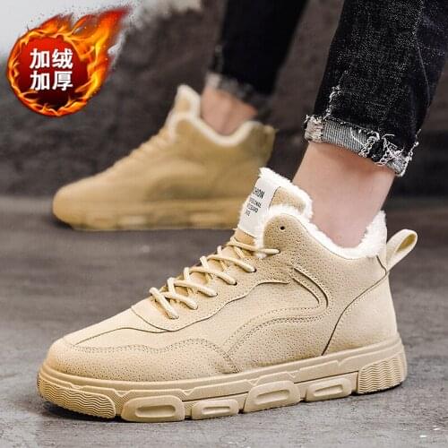 2020Winter men shoes fashion Walking Shoes Men Lovers High-top boots Flat Tenis Masculino Non-Leather Casual Shoes