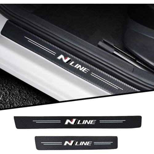 Car threshold Car sticker for Hyundai n nline tucson kona sonata veloster i30 i20 n elantra Car sticker Accessories
