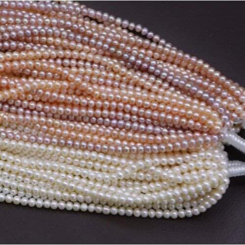 New wholesale 10 strands white pink purple fresh water pearl 5-6mm