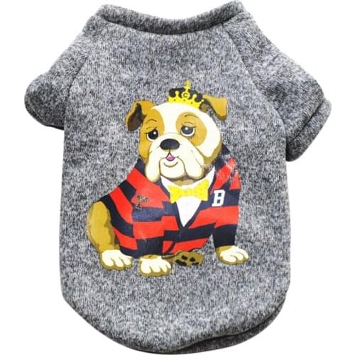 Dog Clothes Pet Winter Sweater Cartoon Puppy Printed Warm Clothes Cats Chihuahua Dog Knitwear Dropshipping #2