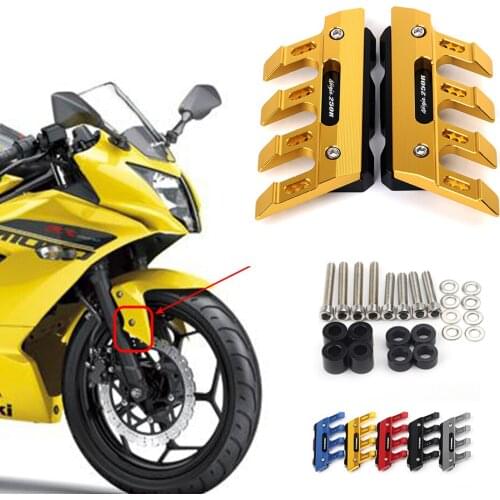 Motorcycle Front Fender Side Protection Guard Mudguard Sliders For KAWASAKI Ninja 250R Accessories universal