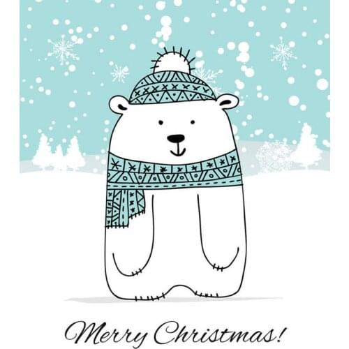 ZhuoAng Christmas Bear Clear Stamp / stamp DIY scrapbook / album decoration transparent seal / seamless seal