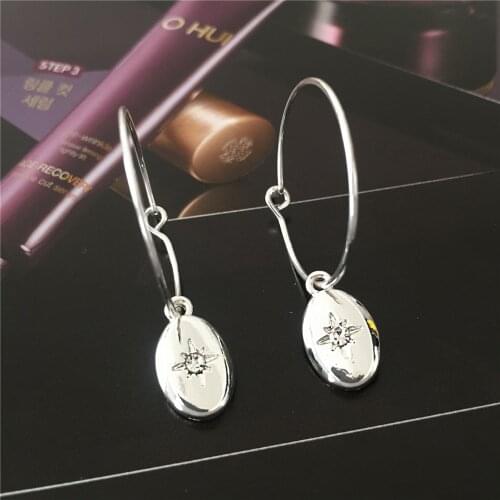 Chic European Style Gold Color Plating Oval Charm Hoop Earrings For Women Girl Lovely Simple Party Decoration Modern Jewelry