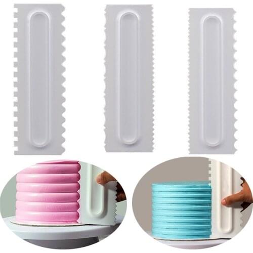 Cream Scraper Irregular Teeth Edge DIY Scraper Cake Decorating Fondant pastry cutters Baking Spatulas Tools