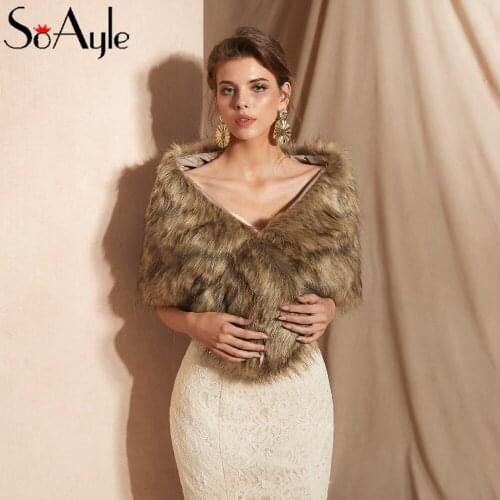 SoAyle Wedding Fur Capes