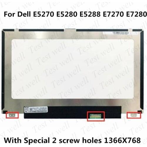 12.5"LAPTOP LED Screen NT125WHM-N42 FIT M125NWR1 B125XTN01.0 For Dell Latitude 7280 5288 5280 30PIN 2 screw holes down Only