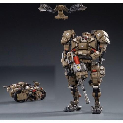 In Stock 1/18 JOYTOY JT1019 X-HH02 Hurricane-Heavy Firepower Dual Mode Mecha Figure Model
