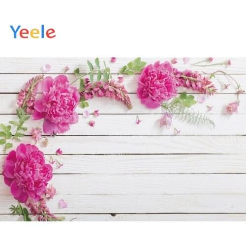 Yeele Wood Family Portrait Ins Texture Flowers Decor Photography Backdrop Personalized Photographic Backgrounds For Photo Studio
