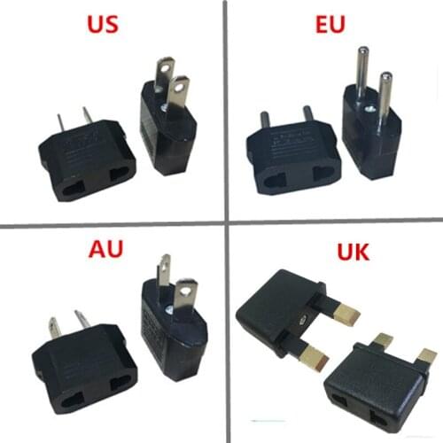1pcs New High Quality US/UK/EU Travel Charger Adapter Plug Outlet Converter Adapter Durable Power Adapter Chargers Converter