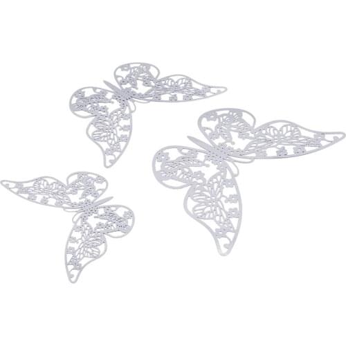 12pcs Silver And Gold 3d Effect Crystal Butterflies Wall Sticker Beautiful Butterfly For Kids Room Wall Decals Home Decoration