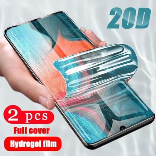2Pcs 9D soft full cover hydrogel film for samsung galaxy M30S M10 M20 M30 protective film phone screen protector Not Glass