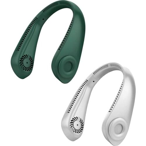 4000-mAh Sports Hanging Neck Fan USB Charging Lazy Portable Mini Fan Office Leafless Hanging Neck Fan Cool In Summer