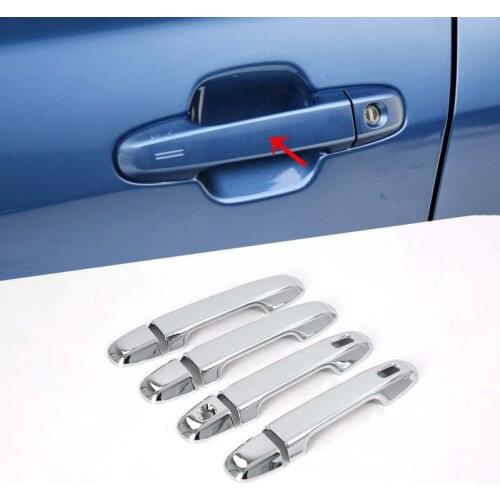 Accessories Exterior For Subaru Forester SK 2019 2018 Cars ABS Chrome Side Door Handle Catch Cap Cover Trim Molding