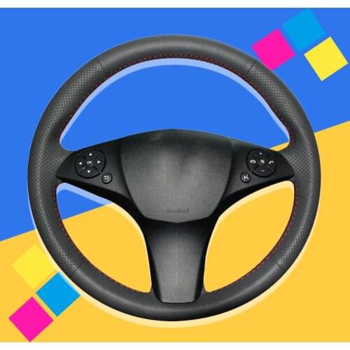 Auto Braid On The Steering Wheel Cover for Mercedes-Benz C180 C200 C350 C300 CLS 280 300 350 500 GLK 300 2008-2010 Car Covers
