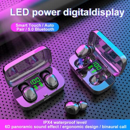 LEVANA Bluetooth 5.0 Earphones Wireless earbuds Noise Cancelling Headset Neckband life Sport In-Ear For All Smartphones