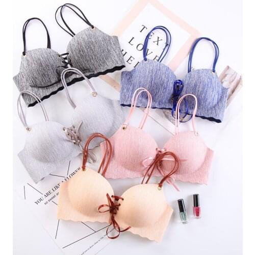 Sexy Girl Seamless Bralette Super Push Up Bras Bandage Women Underwear Wire Free Lingerie Ladies Brassiere One Piece Crop Top