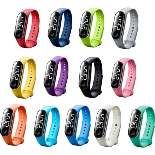 Simple Watch Women Hand Ring Watch LED Sports Silicone Electronic Luminous Watches For Men And Women Reloj deportivo para mujer