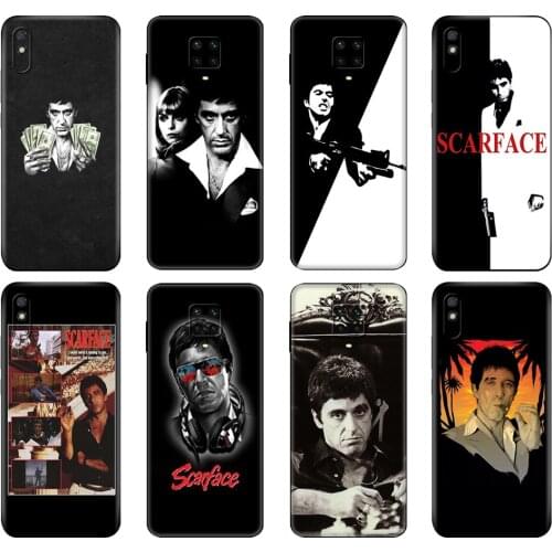 Black tpu Case For Xiaomi Redmi 7A 8 8A 9 9A 9C Case Redmi Note 8T 8 Pro T Note 9 9S 9 Pro Case Tony Montana