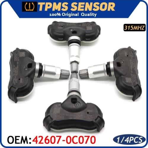 TPMS Tire Pressure Monitor Sensor 42607-0C070 Fit For Toyota Sequoia Tundra Sienna 2008-2013 315MHZ 42607-0C080 42607-0C050