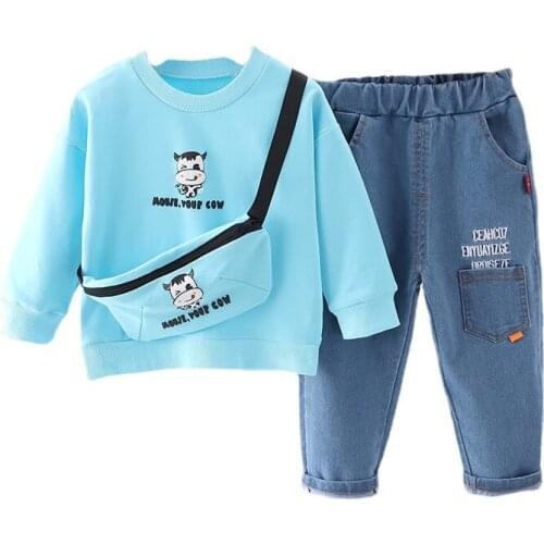 Baby Fashion Cotton Clothing Suits Children Boys Letter Printing 2 Pcs/Suits Autumn Style Toddler Sport Clothes Sets Tracksuits