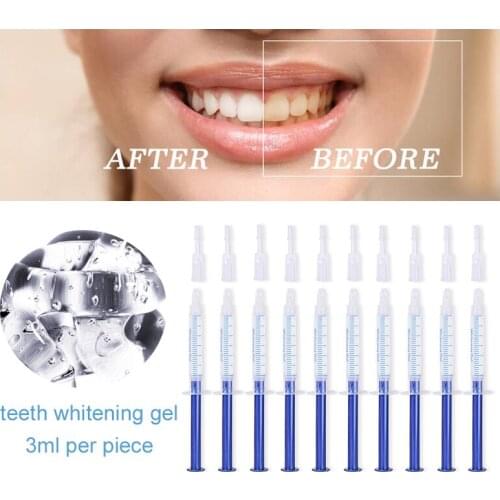 3/5/10Pcs Teeth Whitening Gel Carbamide Peroxide Gel Teeth Whitener Dental Bleaching Tooth Syringe Gel 3ml Wholesale