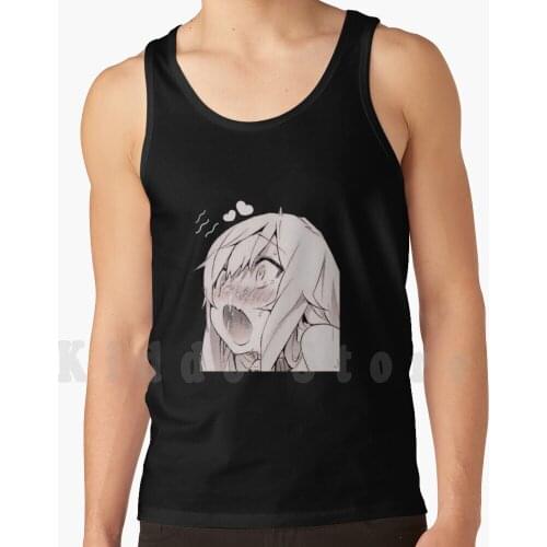 Hentai M@Ke L0Ve Position Anime Black Shirt tank tops vest sleeveless Anime Hentai Vintage Make Love