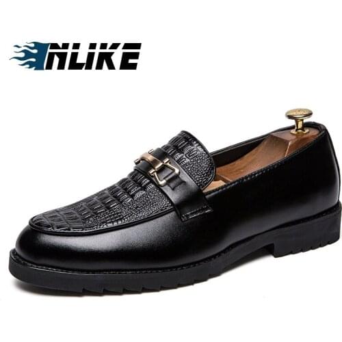 INLIKE Men Shoes Loafers Soft Leather Shoes Men Moccasins Comfortable Casual Shoes