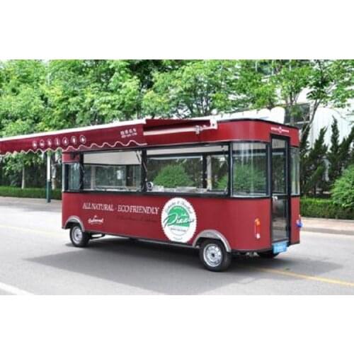 KN-A50 electric fast food cart motor truck bus coffee food trailer kiosk australia for sale Europe
