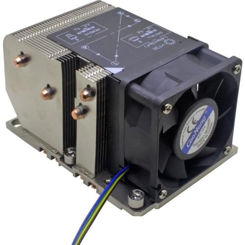 2U Server CPU COOLER Cooling Fan Heatsink Radiator for intel Xeon LGA3647 Narrow ILM Workstation Industrial Computer Cooling