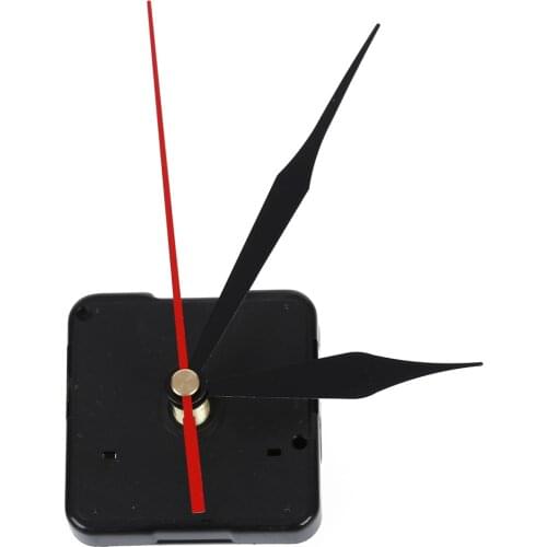 Clock Movement Mechanism Black Hour Minute Red Second Hand DIY Tools Parts